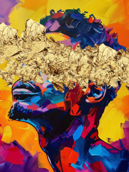 Poster - Léo - Accueil | Oueso - Contemporary Afro Art