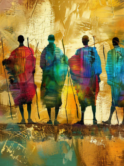 Poster - Kazoku - Accueil | Oueso - Contemporary Afro Art