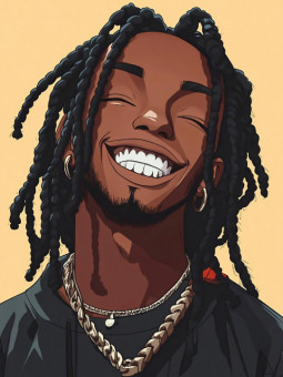 Affiche - The smile - Accueil | Oueso - Art Afro Contemporain