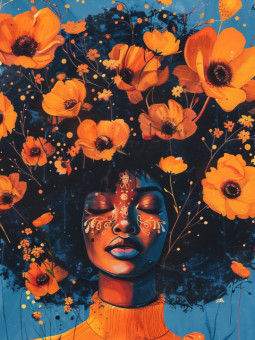 Affiche - Himawa - Accueil | Oueso - Art Afro Contemporain