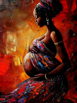 Poster - Nine months - Accueil | Oueso - Contemporary Afro Art