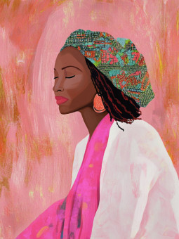 Affiche - Beautiful day - Accueil | Oueso - Art Afro Contemporain