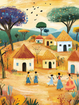 Poster - Kaz - Accueil | Oueso - Contemporary Afro Art