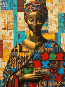 Poster - Zembiya - Accueil | Oueso - Contemporary Afro Art