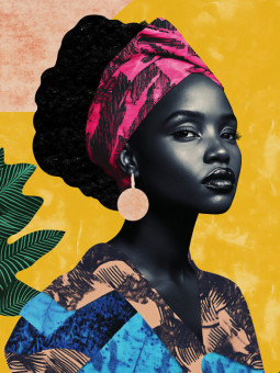 Poster - Kezaz - Accueil | Oueso - Contemporary Afro Art
