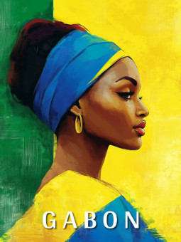 Poster - Gabon art - Accueil | Oueso - Contemporary Afro Art