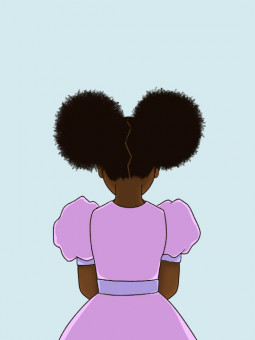 Poster - Cute buns - Accueil | Oueso - Contemporary Afro Art