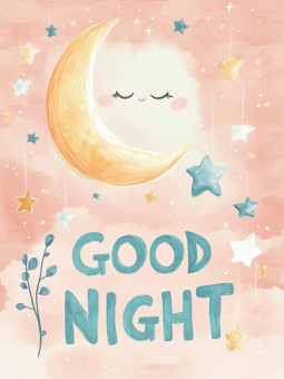 Affiche - Good Night - Accueil | Oueso - Art Afro Contemporain