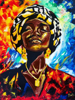 Poster - Blueh - Accueil | Oueso - Contemporary Afro Art