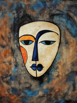 Affiche - African Mask - Accueil | Oueso - Art Afro Contemporain