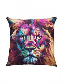 Cushion - Lion - Accueil | Oueso - Contemporary Afro Art
