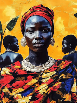 Affiche - Strong woman - Accueil | Oueso - Art Afro Contemporain
