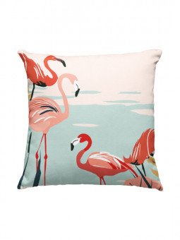 Cushion - Flamants roses - Accueil | Oueso - Contemporary Afro Art