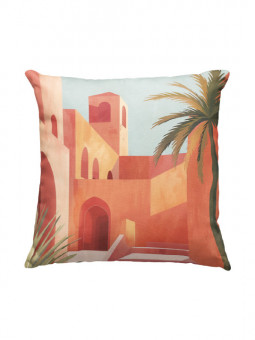 Cushion - Escales Ocrées - Accueil | Oueso - Contemporary Afro Art