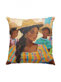 Cushion - Maternité paisible - Accueil | Oueso - Contemporary Afro Art