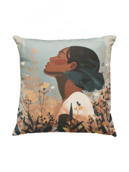 Cushion - Fleurs et Sérénité - Accueil | Oueso - Contemporary Afro Art
