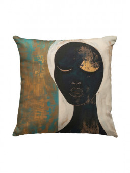 Cushion - Quiétude - Accueil | Oueso - Contemporary Afro Art