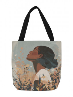 Tote bag - Fleurs et Sérénité - Accueil | Oueso - Art Afro Contempo...