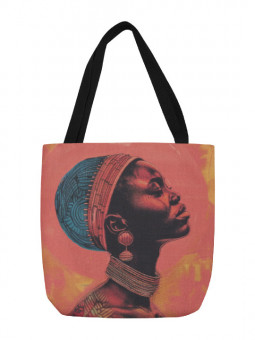 Tote bag - Femme rose - Accueil | Oueso - Art Afro Contemporain