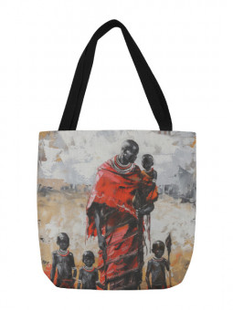 Tote bag - Tribu en marche - Accueil | Oueso - Contemporary Afro Art