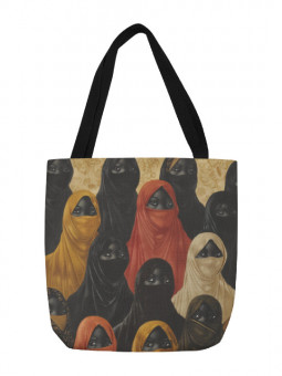 Tote bag - Regards voilés - Accueil | Oueso - Art Afro Contemporain