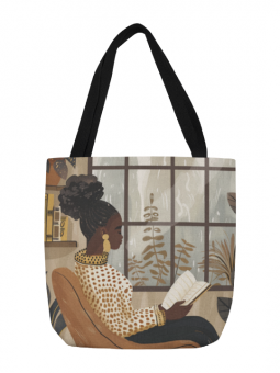 Tote bag - Lecture - Accueil | Oueso - Art Afro Contemporain