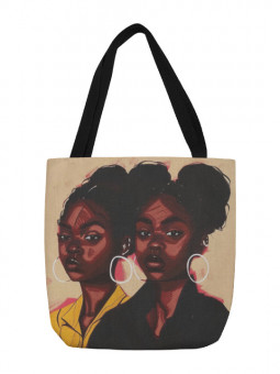 Tote bag - Sœurs jumelles - Accueil | Oueso - Art Afro Contemporain