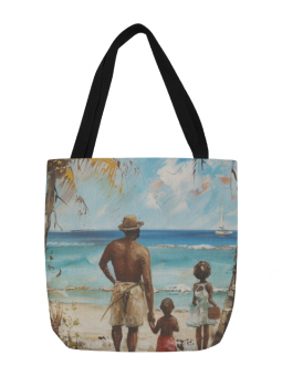 Tote bag - Plage - Accueil | Oueso - Contemporary Afro Art