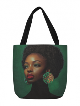 Tote bag - Émeraude - Accueil | Oueso - Art Afro Contemporain