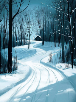 Affiche - Winter Wonderland - Accueil | Oueso - Art Afro Contemporain