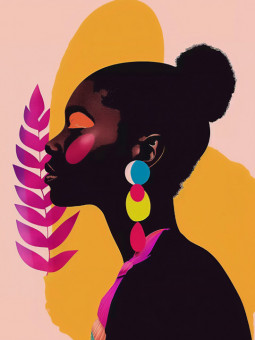 Poster - Maela - Accueil | Oueso - Contemporary Afro Art