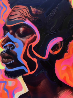 Poster - Richie - Accueil | Oueso - Contemporary Afro Art