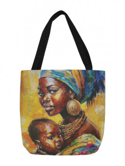 Tote bag - Lignée - Accueil | Oueso - Art Afro Contemporain
