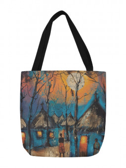 Tote bag - Lune - Accueil | Oueso - Art Afro Contemporain