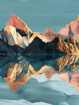 Framed poster - Glacier - Accueil | Oueso - Contemporary Afro Art