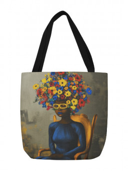Tote bag - Floraison - Accueil | Oueso - Art Afro Contemporain