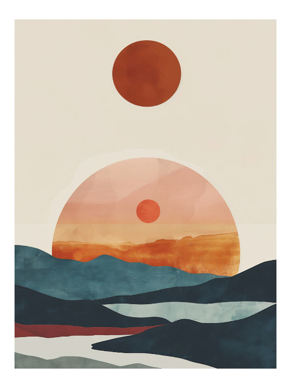 Poster - Crépuscule - Accueil | Oueso - Contemporary Afro Art