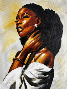 Affiche - Samantha - Accueil | Oueso - Art Afro Contemporain