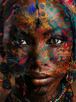 Poster - Ayana - Accueil | Oueso - Contemporary Afro Art