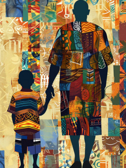 Affiche - Liens Ancestraux - Accueil | Oueso - Art Afro Contemporain