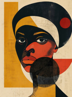 Affiche - Regard Intemporel - Accueil | Oueso - Art Afro Contemporain