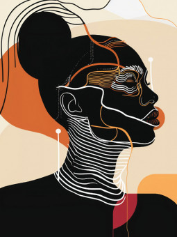 Affiche - Nya - Accueil | Oueso - Art Afro Contemporain