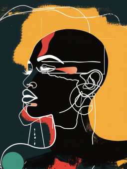 Poster - Alpha - Accueil | Oueso - Contemporary Afro Art