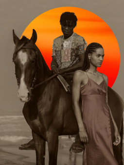 Poster - Équilibre Sauvage - Accueil | Oueso - Contemporary Afro Art