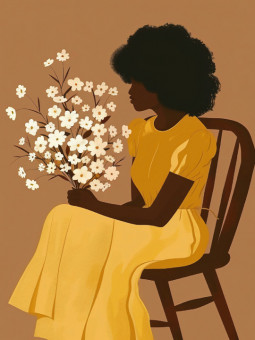 Poster - Tranquility - Accueil | Oueso - Contemporary Afro Art