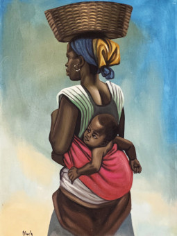 Affiche - Strong Mom - Accueil | Oueso - Art Afro Contemporain