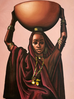 Poster - Working mother - Accueil | Oueso - Contemporary Afro Art