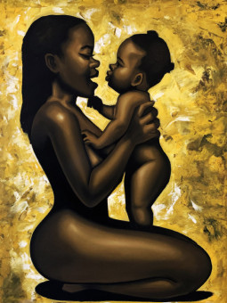 Poster - Mère (PATTI BLUEH) - Accueil | Oueso - Contemporary Afro Art