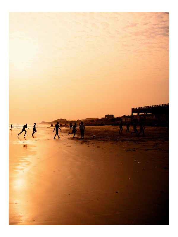 Affiche - Lively beach - Accueil | Oueso - Art Afro Contemporain