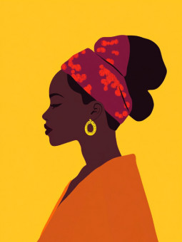 Poster - Emna - Accueil | Oueso - Contemporary Afro Art